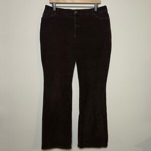 St. John's Bay Brown Boot Cut Corduroy Pants